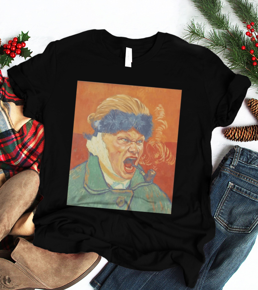 Erling Haaland Van Gogh Pipe Smoking T-Shirt