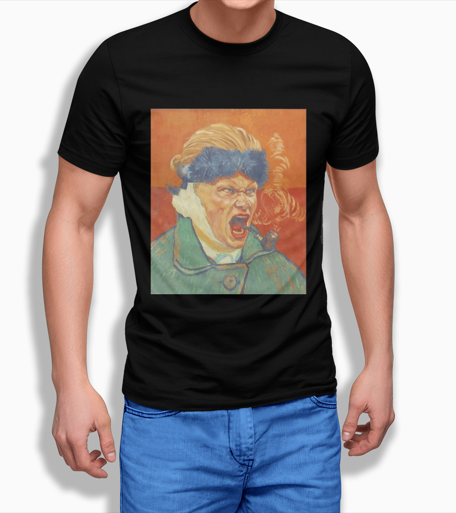 Erling Haaland Van Gogh Pipe Smoking T-Shirt