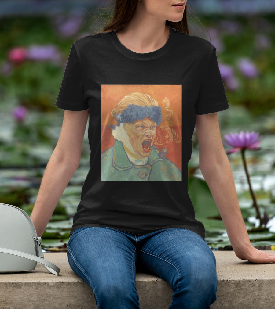 Erling Haaland Van Gogh Pipe Smoking T-Shirt