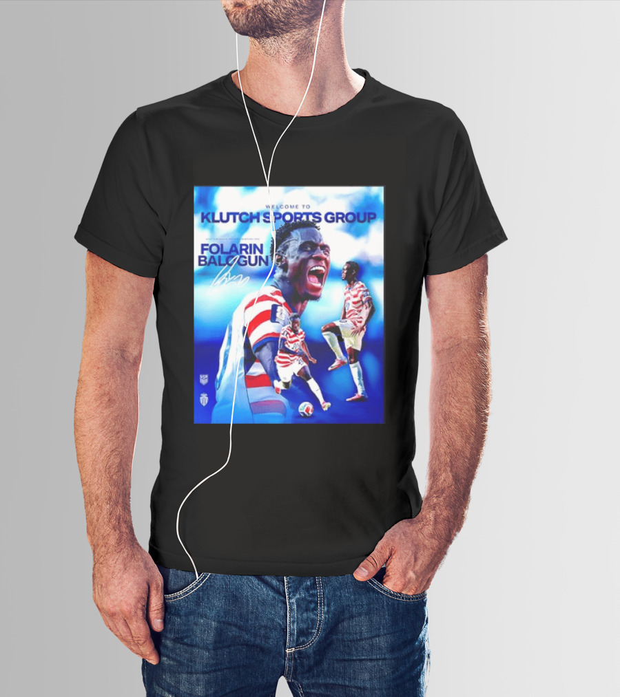 Folarin Balogun USMNT Monaco Welcome To Klutch Sports Group T-Shirt