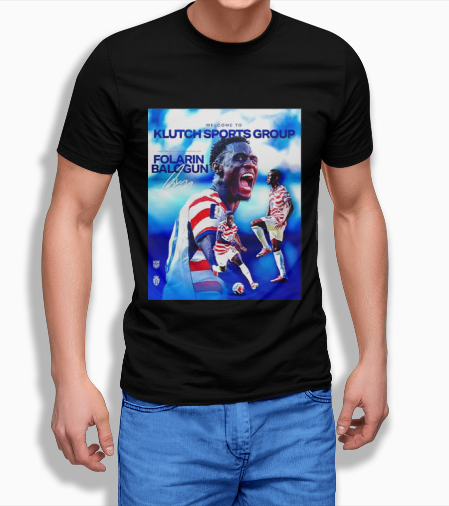 Folarin Balogun USMNT Monaco Welcome To Klutch Sports Group T-Shirt