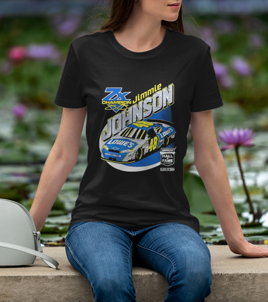 Jimmie Johnson 7X Champion Lowe's 48 NASCAR Hall Of Fame Class Of 2024 T-Shirt