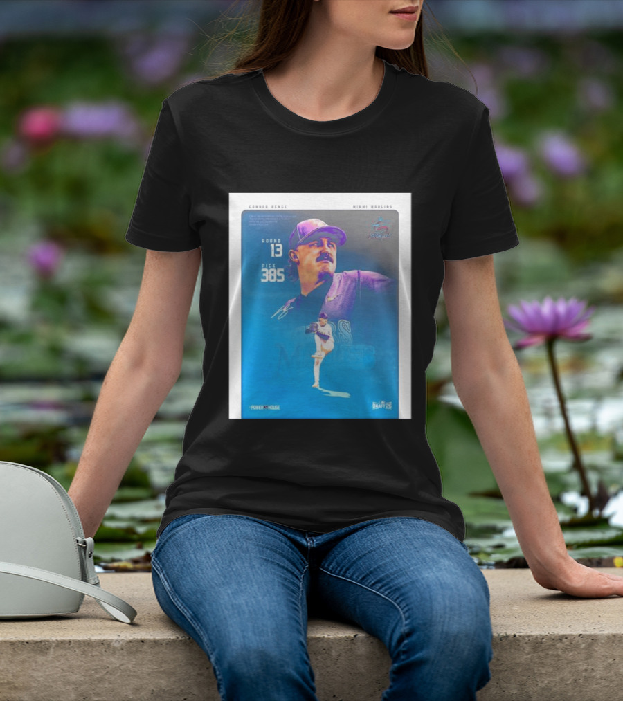 Connor Benge Miami Marlins Round 13 Pick 385 Draft 26 T-Shirt