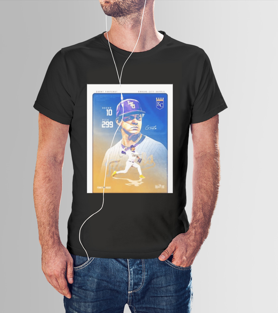 Grant Fontenot Kansas City Royals MLB Draft Round 10 Pick 299 T-Shirt