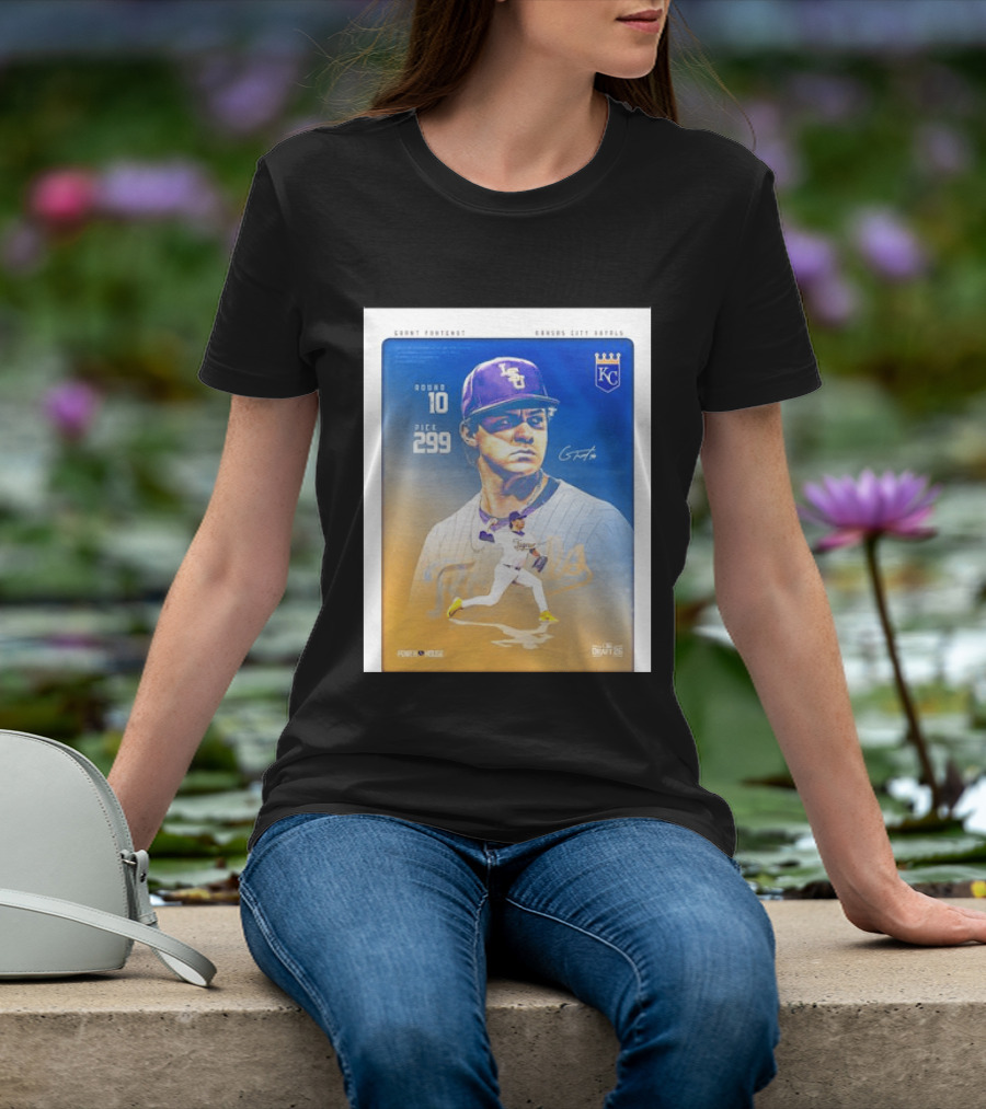 Grant Fontenot Kansas City Royals MLB Draft Round 10 Pick 299 T-Shirt