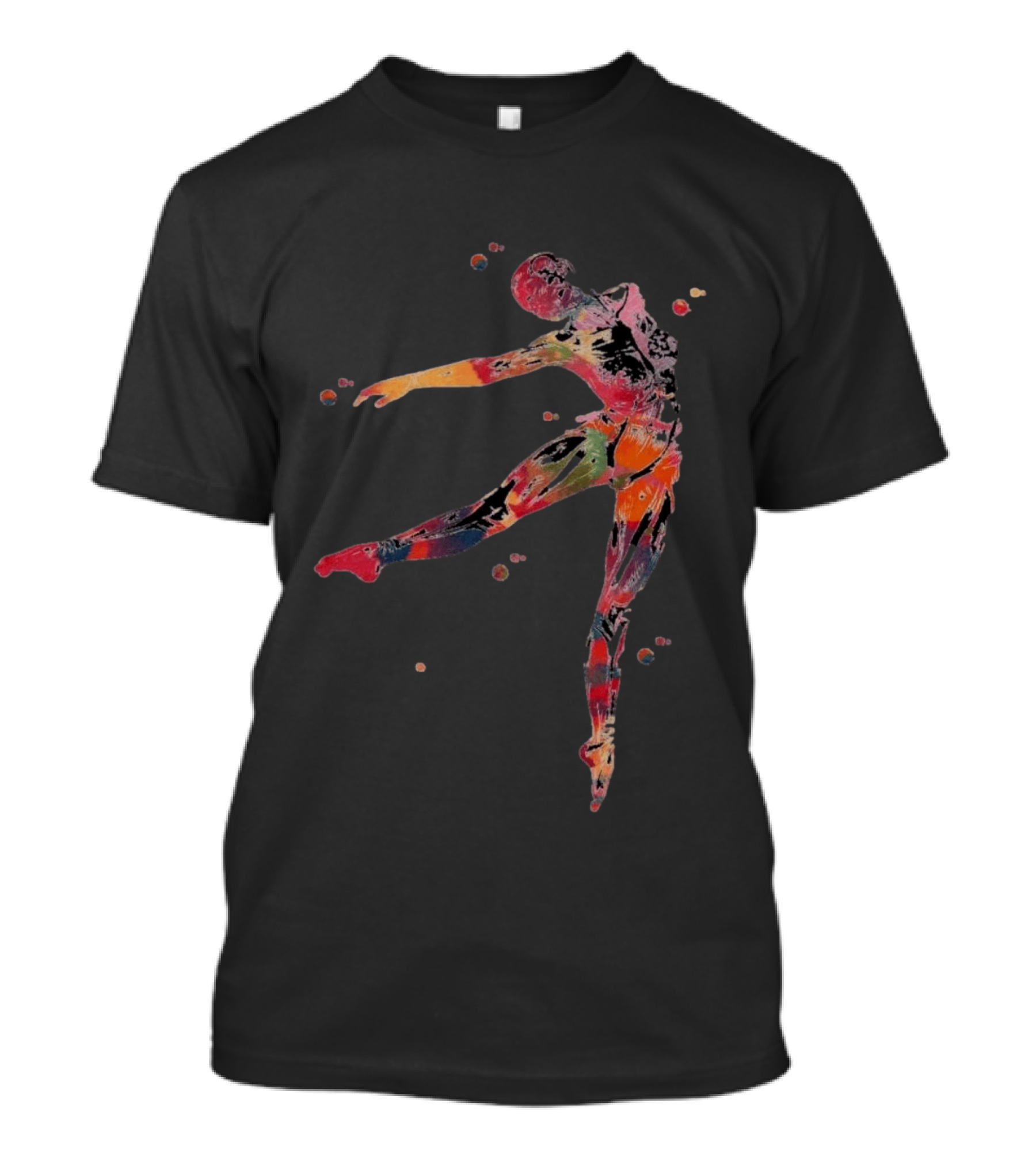 Dancer Anatomy Kinesiology Artistic Colorful Motion T-Shirt