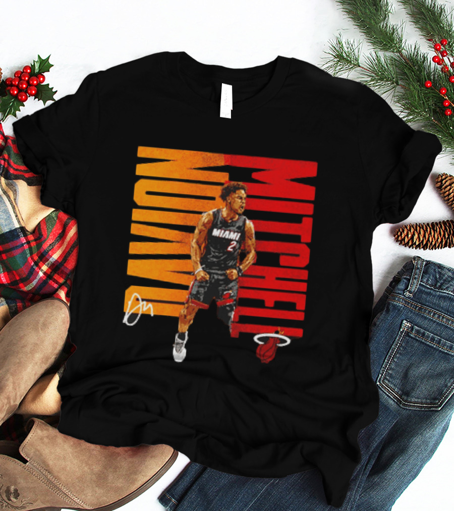 Davion Mitchell Miami Heat Number 2 Basketball Player T-Shirt