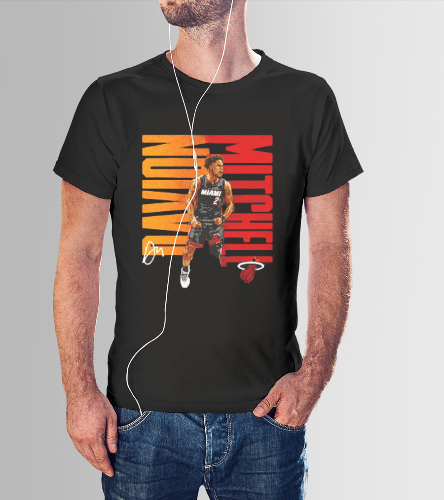 Davion Mitchell Miami Heat Number 2 Basketball Player T-Shirt