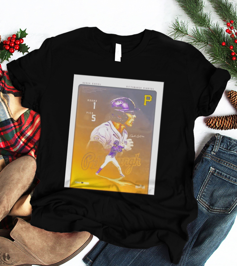 Derek Curiel Pittsburgh Pirates MLB Draft Round 1 Pick 5 Prospect 2026 T-Shirt
