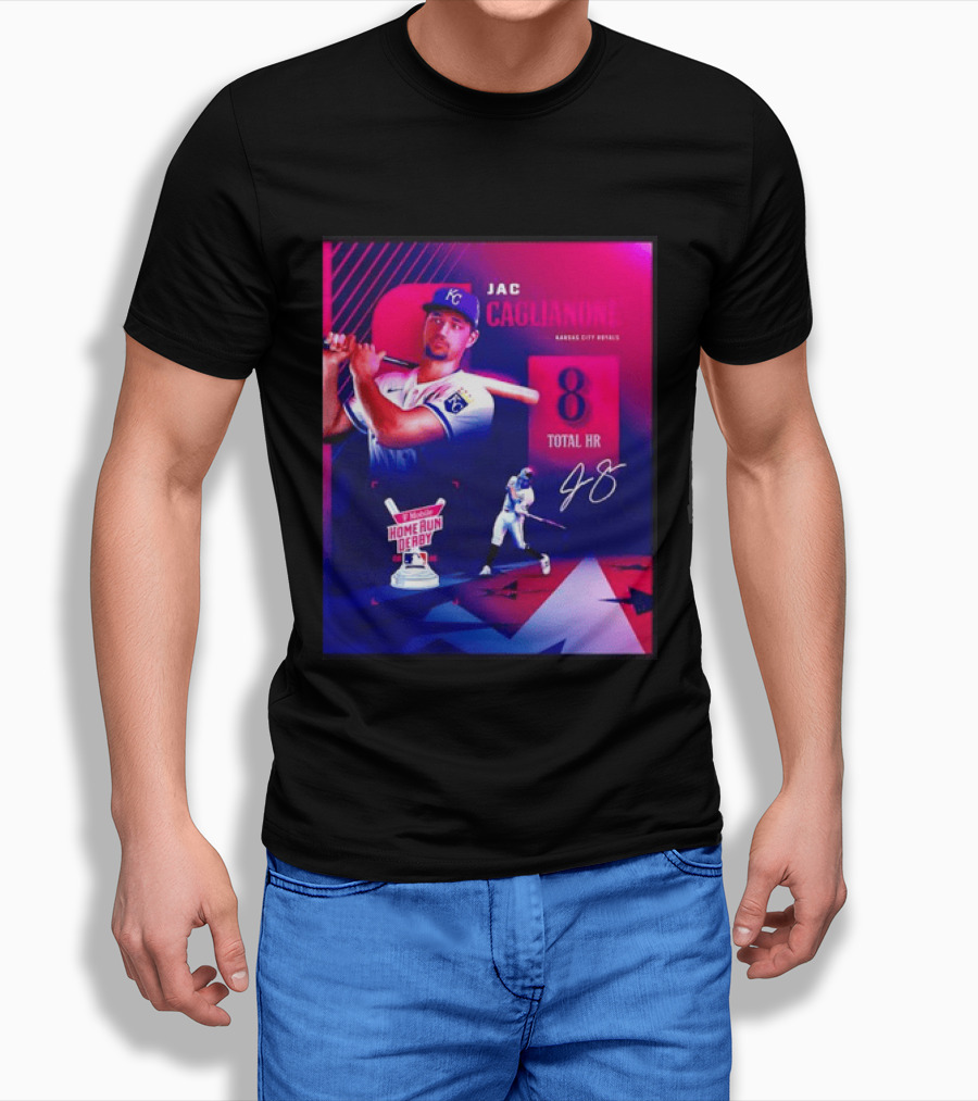 Jac Caglianone Kansas City Royals Home Run Derby 2026 8 Total HR T-Shirt