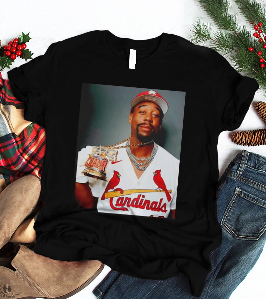 St Louis Cardinals Jordan Walker Champ Trophy Baseball T-Shirt