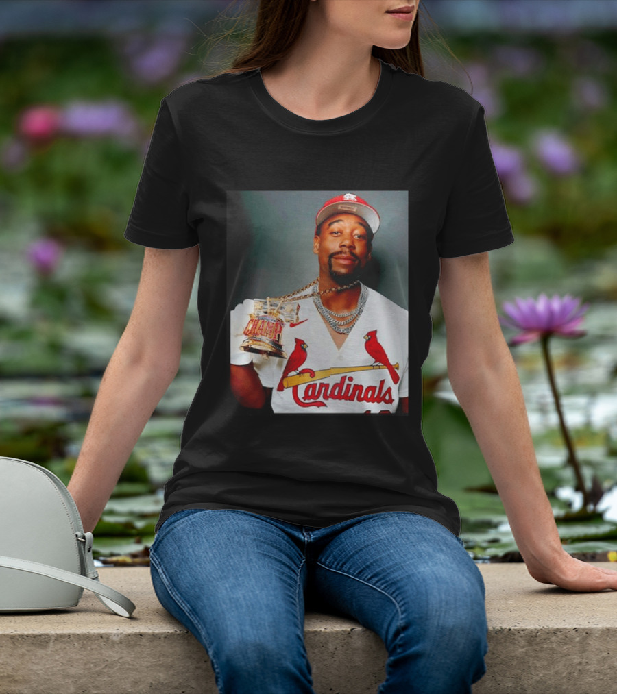 St Louis Cardinals Jordan Walker Champ Trophy Baseball T-Shirt