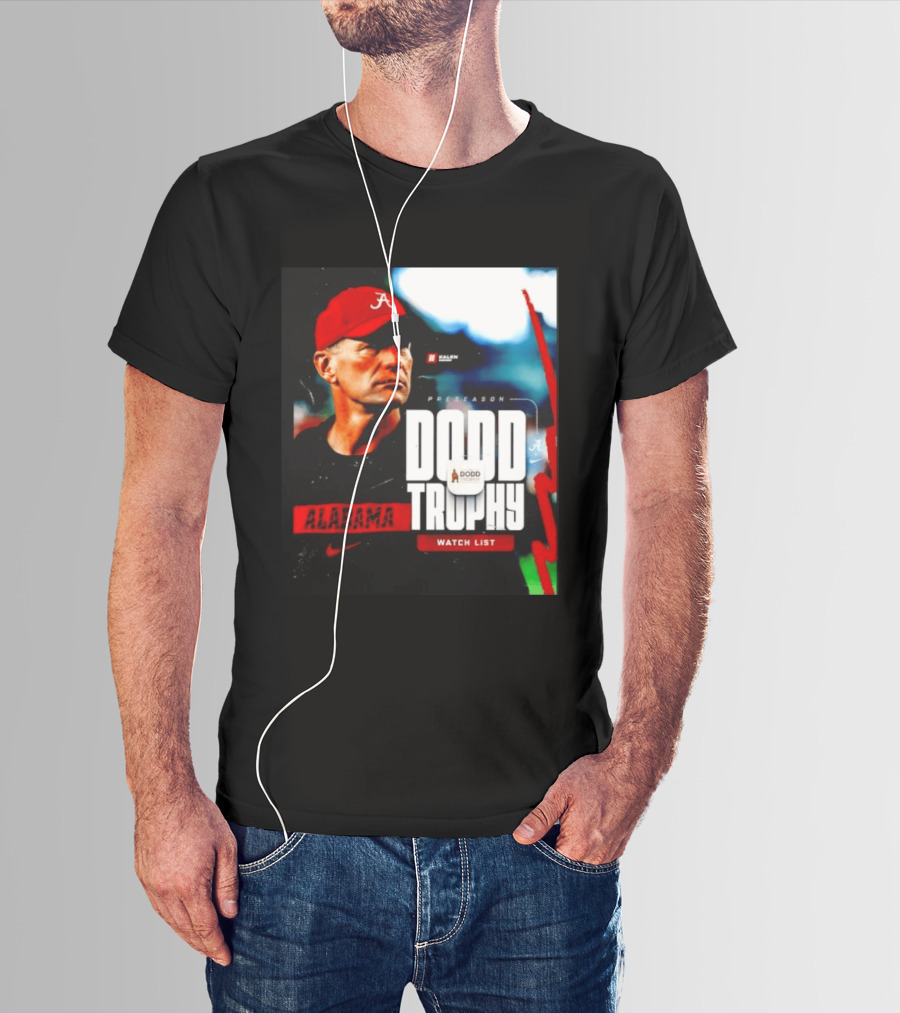 Alabama Crimson Tide Preseason Dodd Trophy List Kalen DeBoer Nike T-Shirt