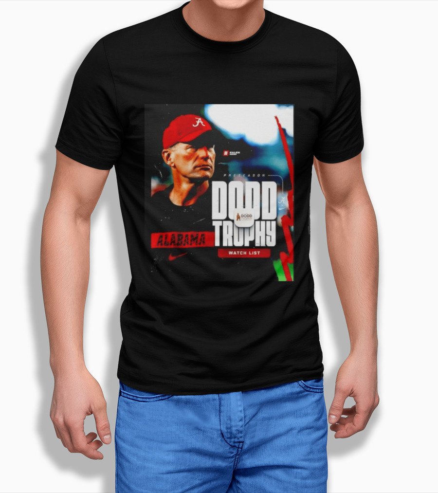 Alabama Crimson Tide Preseason Dodd Trophy List Kalen DeBoer Nike T-Shirt