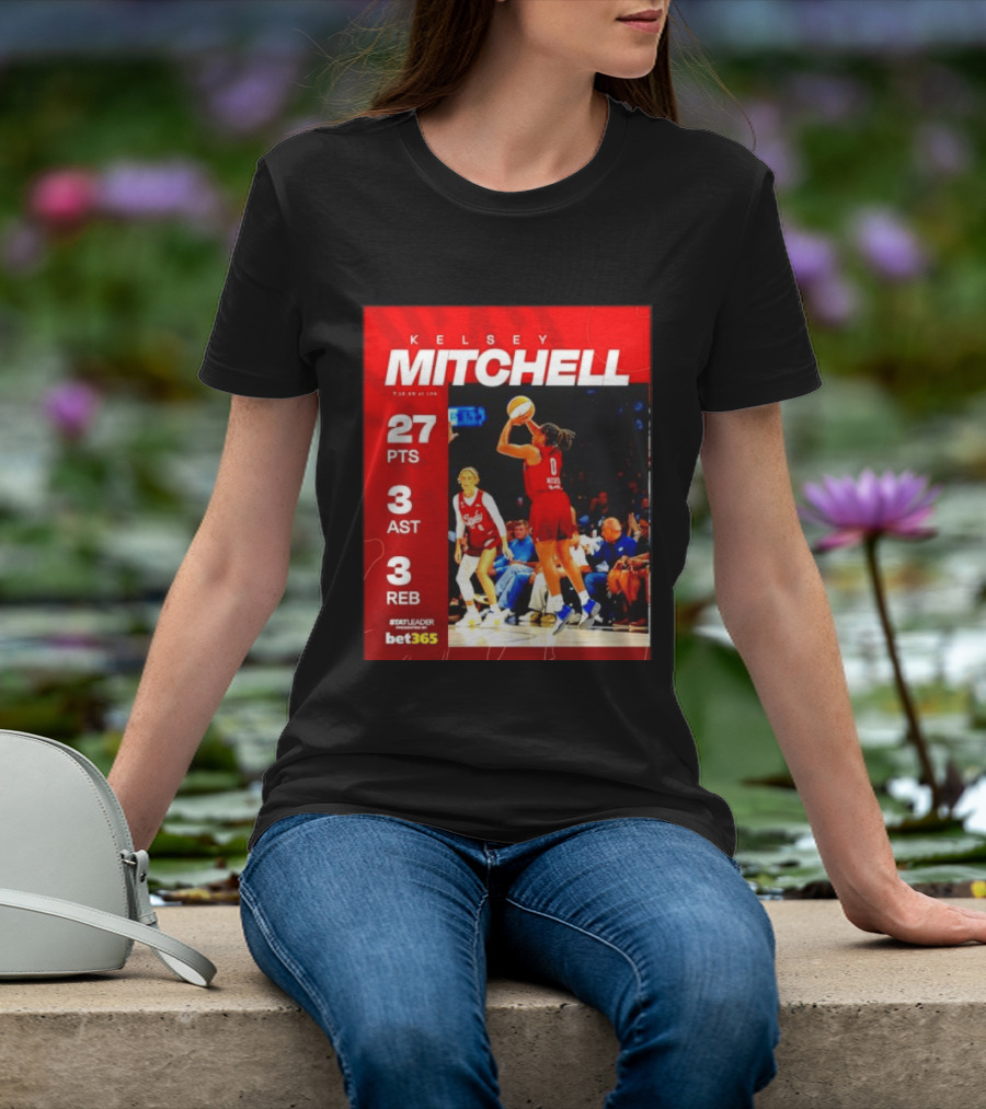 Kelsey Mitchell 27 Points Stat Leader 3 Assists 3 Rebounds At Las Vegas T-Shirt