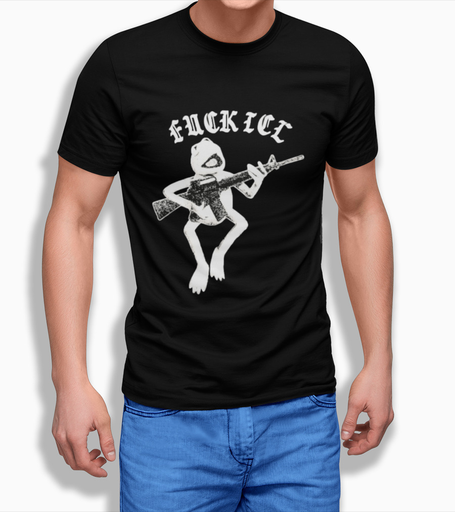 FUCKICE Kermit Frog United Snakes Meme T-Shirt