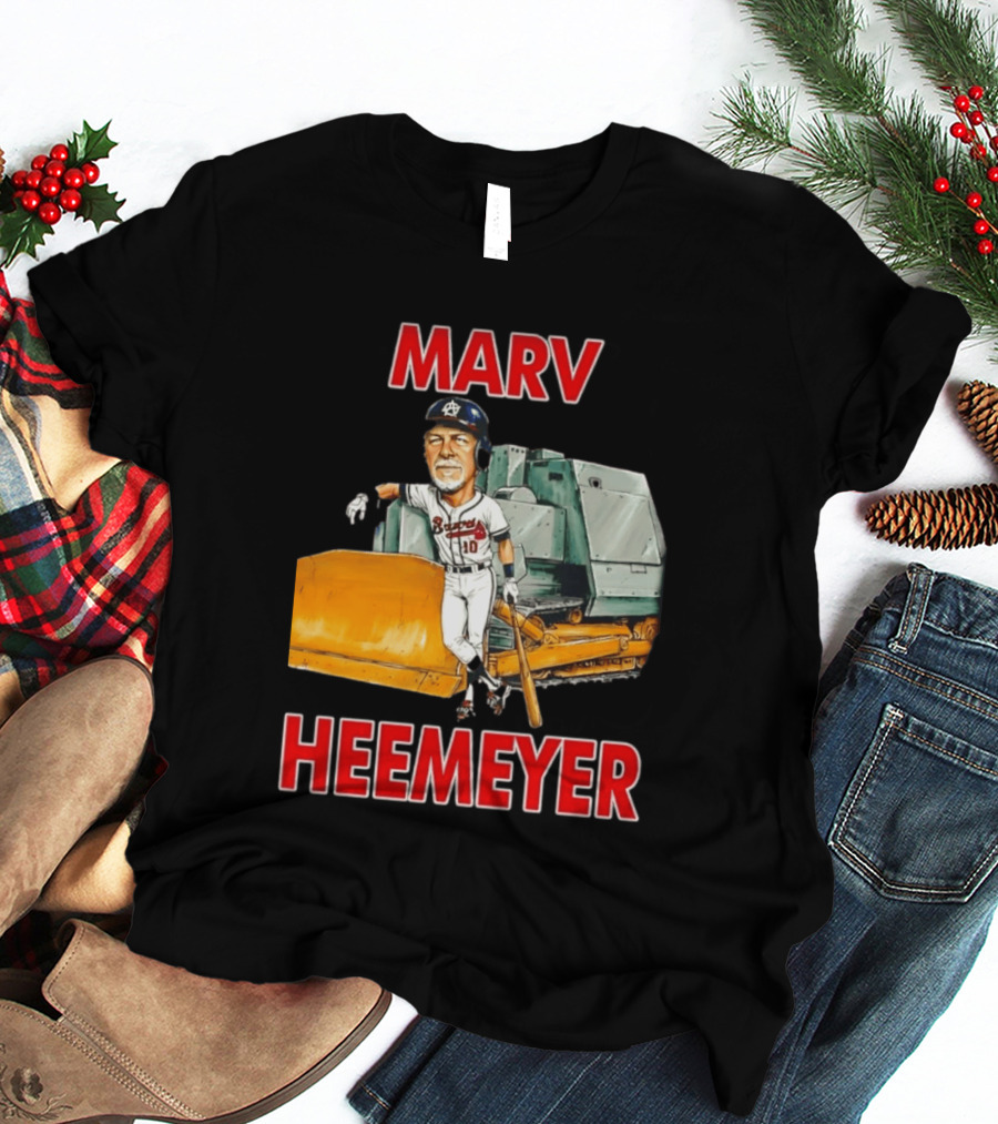 Marv Heemeyer Braves Player And Bulldozer Combo T-Shirt
