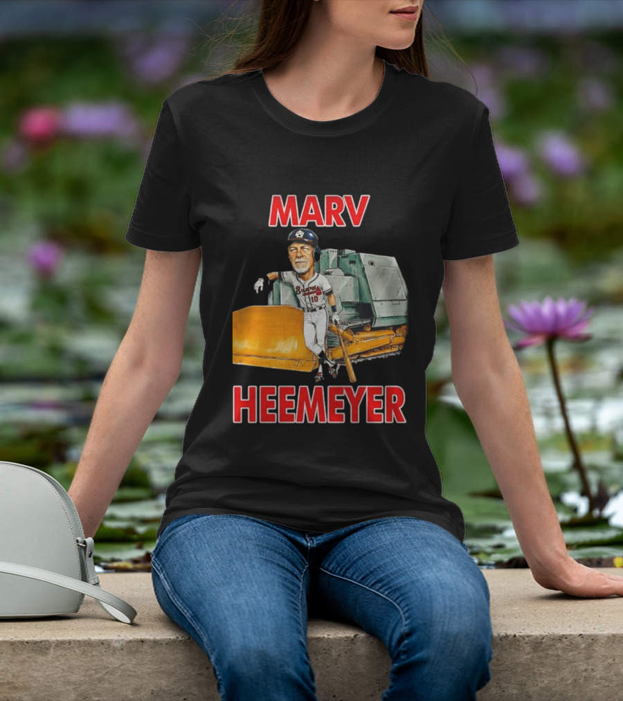 Marv Heemeyer Braves Player And Bulldozer Combo T-Shirt