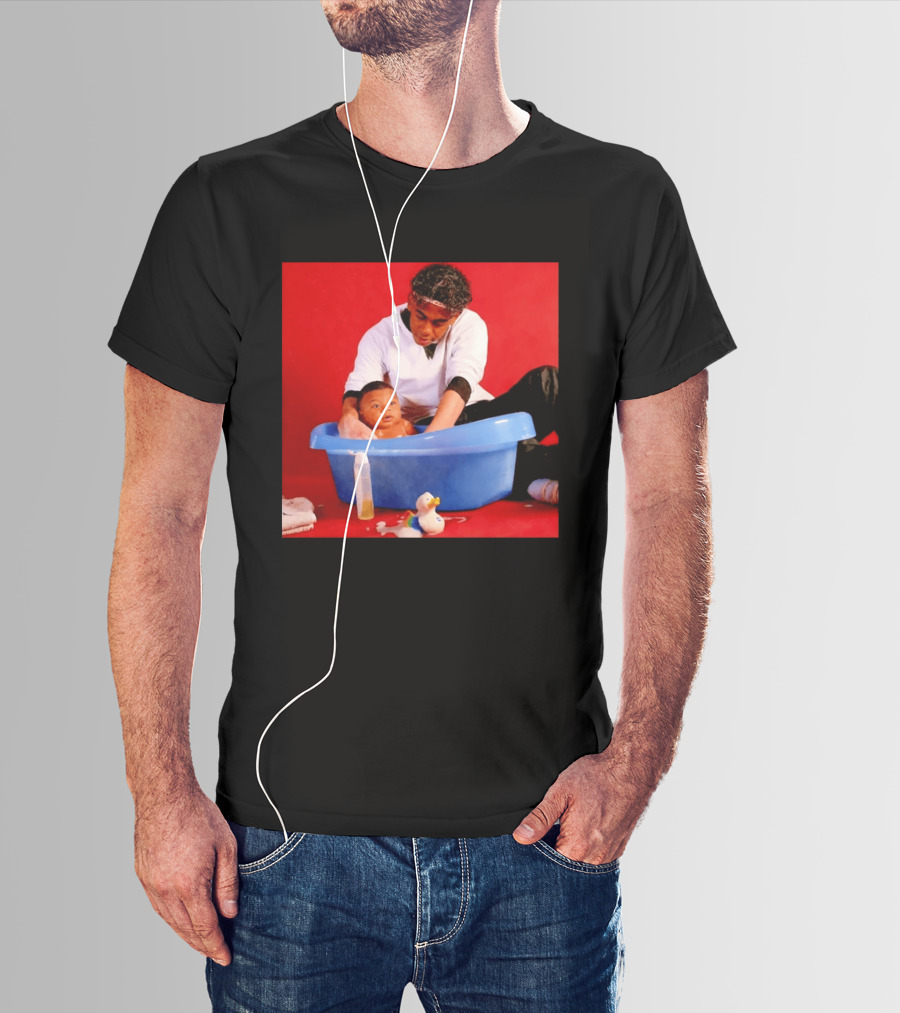 Mbappé Yamal Bath Time Meme With Baby In Blue Tub And Duck T-Shirt