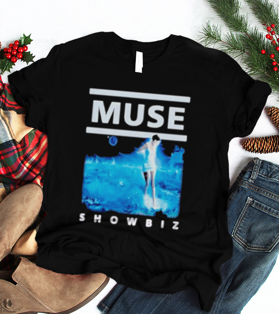 Muse Showbiz Album Cover Art Blue Aesthetic T-Shirt