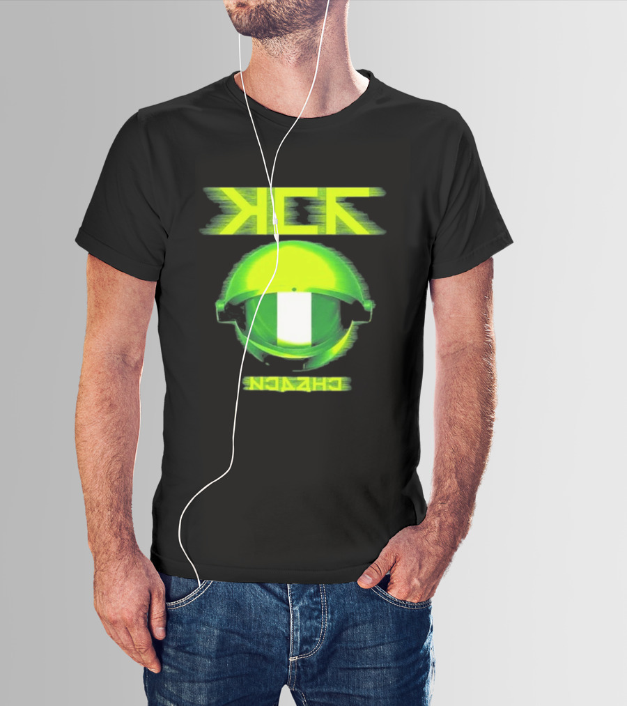 My Chemical Romance MCR Neon Green Glitch Helmet Italy Florence Visarno Arena 15 July 2026 T-Shirt