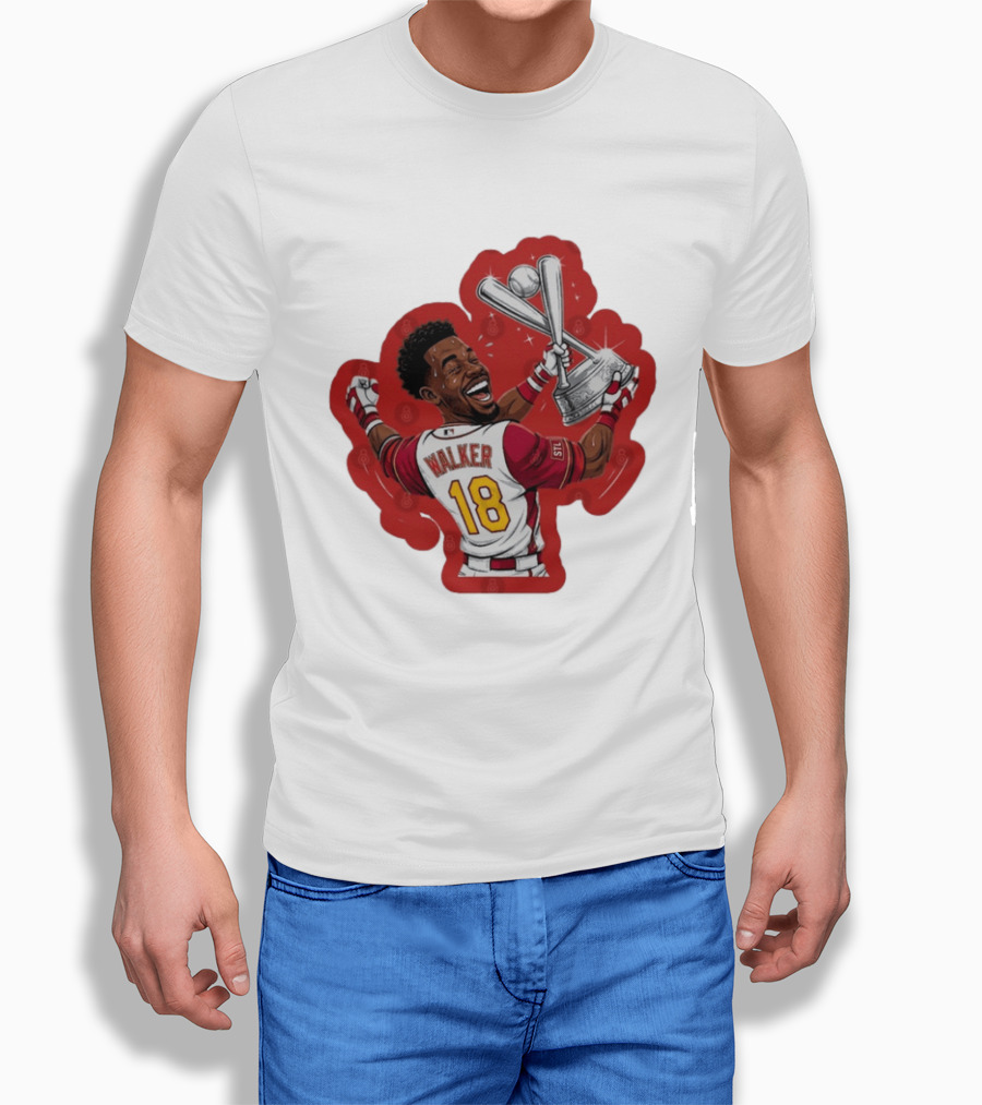 Jordan Walker 18 You Dont Boo Nobodies STL Victory Baseball Trophy T-Shirt