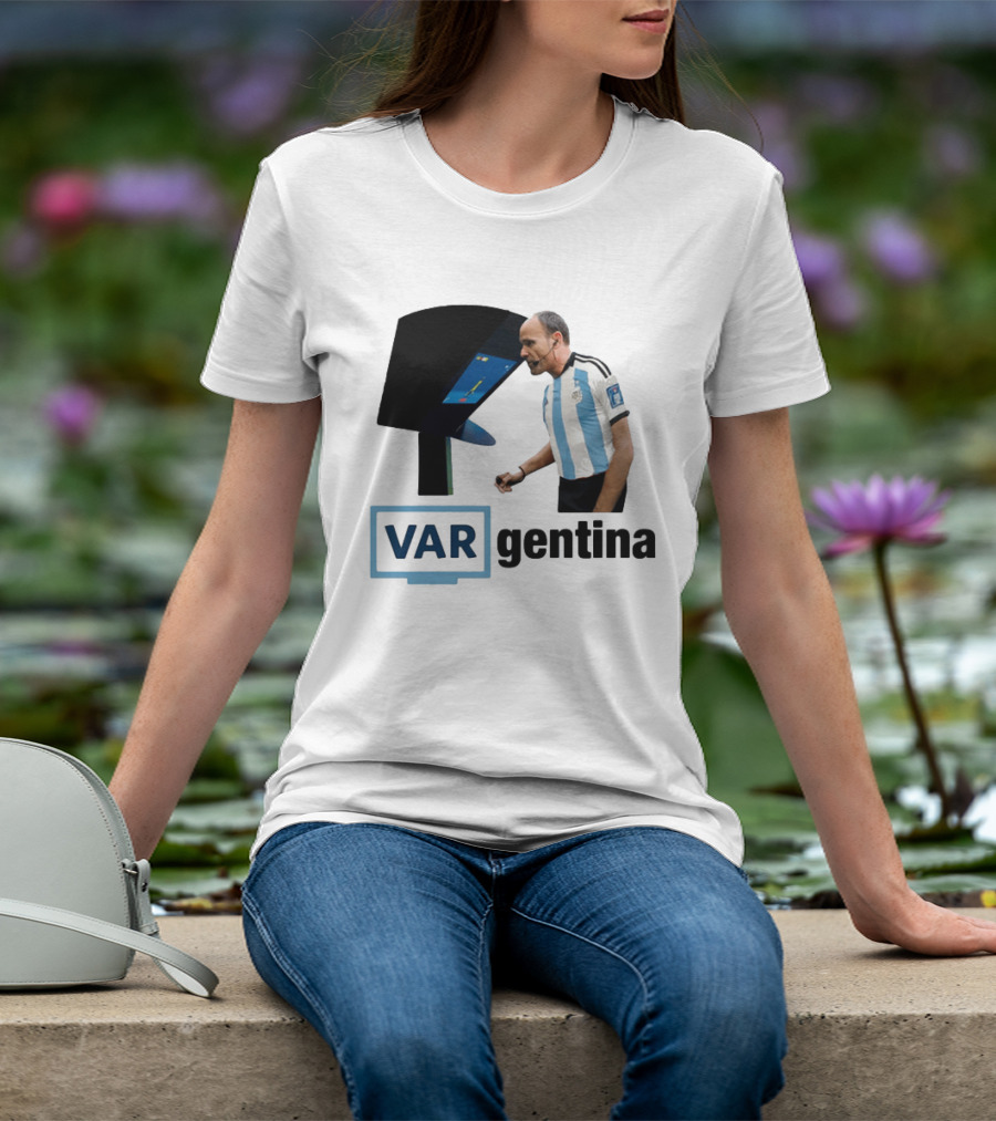 VAR Argentina Football Referee Interaction T-Shirt