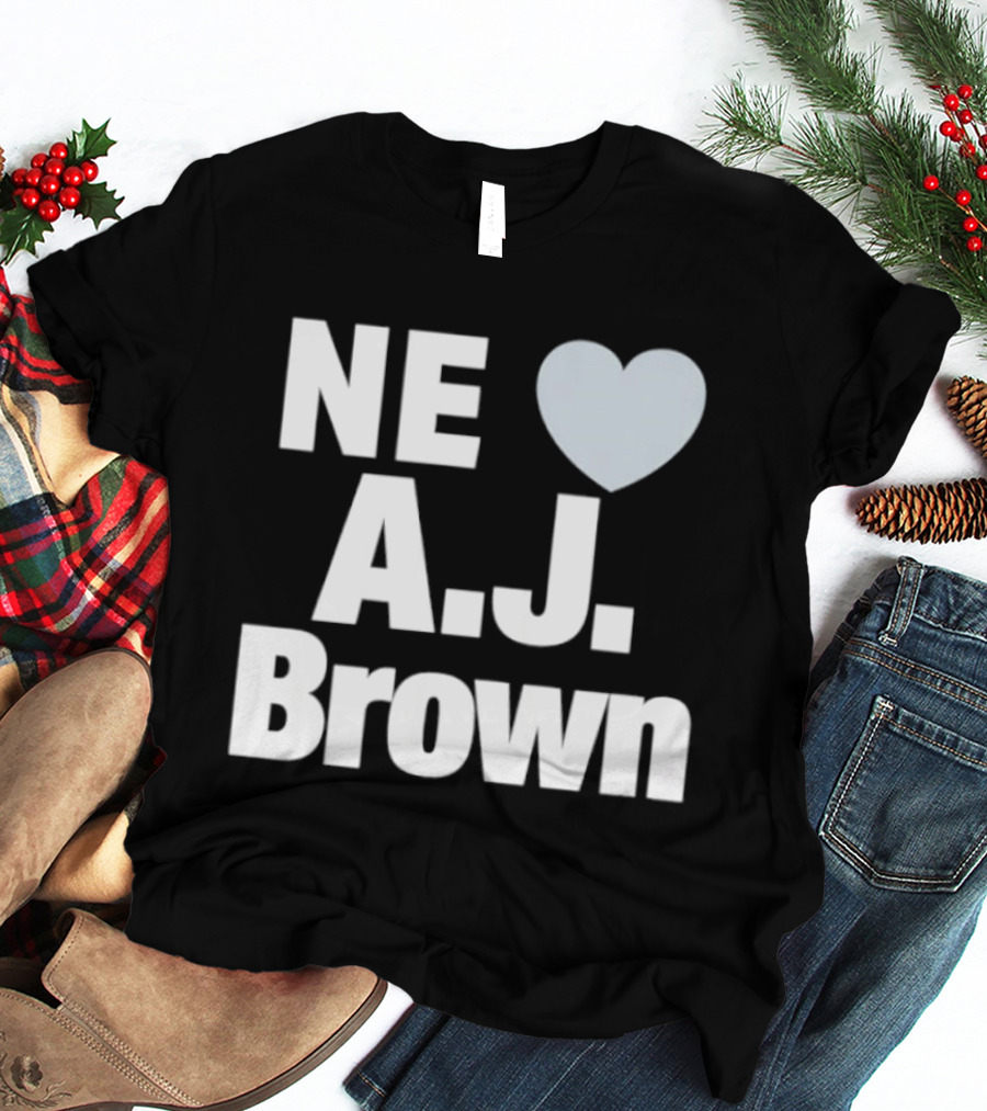 Philadelphia Eagles NE Heart A.J. Brown T-Shirt