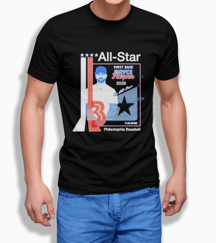 All Star Bryce Harper First Base 9x All Star 2026 Philadelphia Baseball T-Shirt
