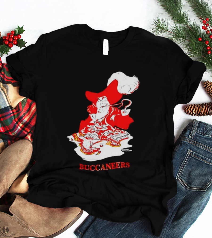 Captain Hook Buccaneers Pirate Tampa Bay T-Shirt