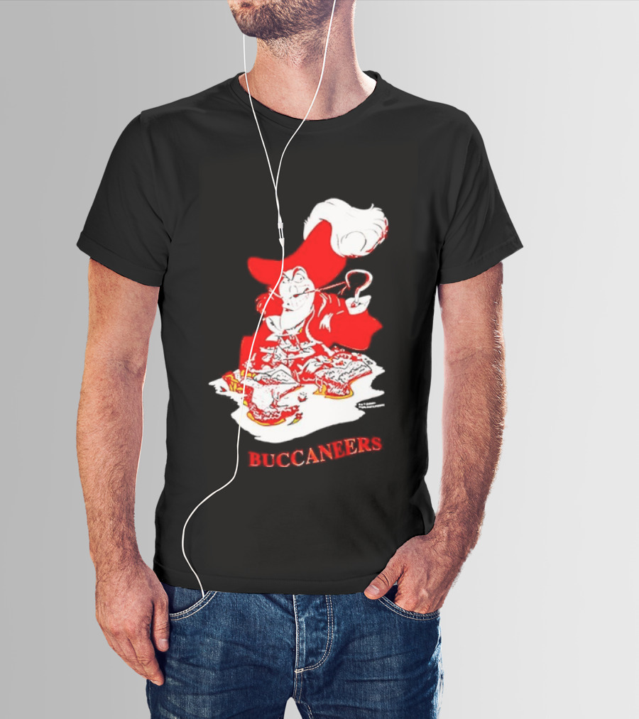 Captain Hook Buccaneers Pirate Tampa Bay T-Shirt