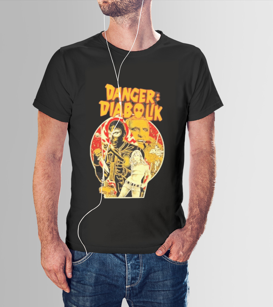 Danger Diabolik Italian Comic Mario Bava T-Shirt