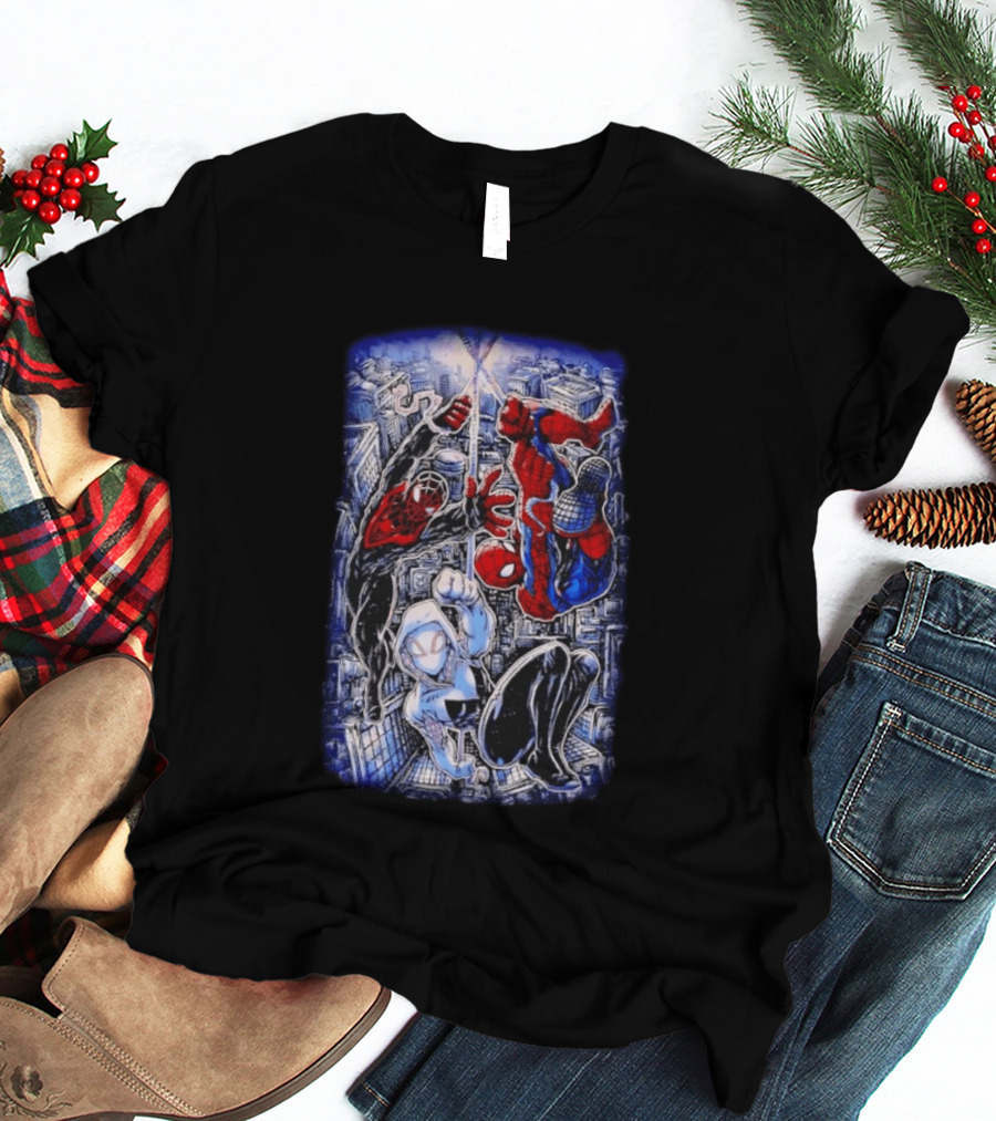 Spider Man Miles Morales Ghost Spider Marvel Multiverse Action Adventure T-Shirt