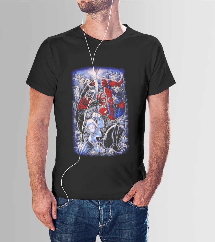 Spider Man Miles Morales Ghost Spider Marvel Multiverse Action Adventure T-Shirt