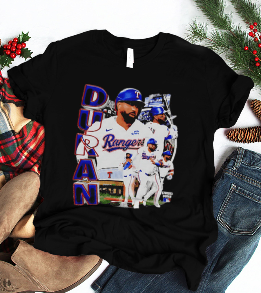 Ezequiel Duran Texas Rangers Player Nike Jersey Collage T-Shirt