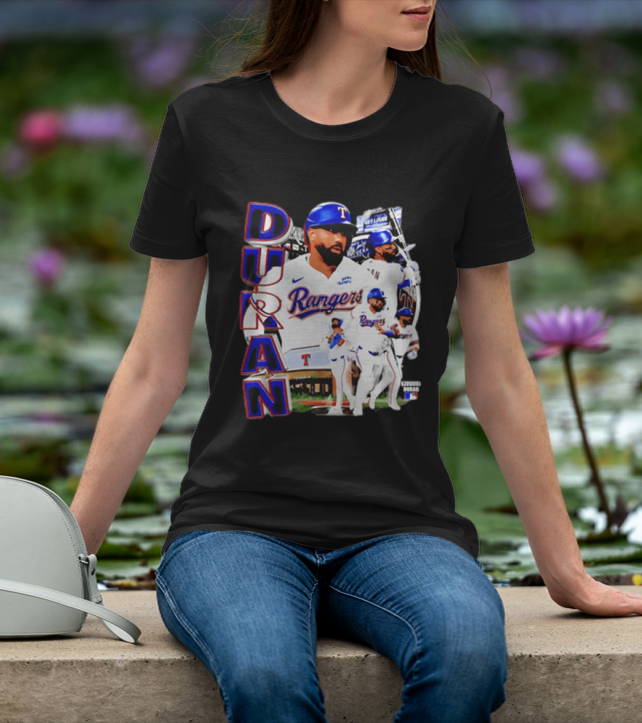 Ezequiel Duran Texas Rangers Player Nike Jersey Collage T-Shirt