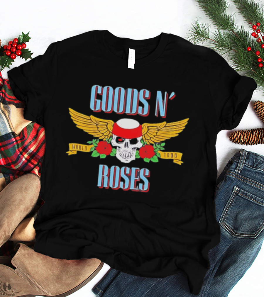 Goods N Roses Skull Wing World Tour T-Shirt