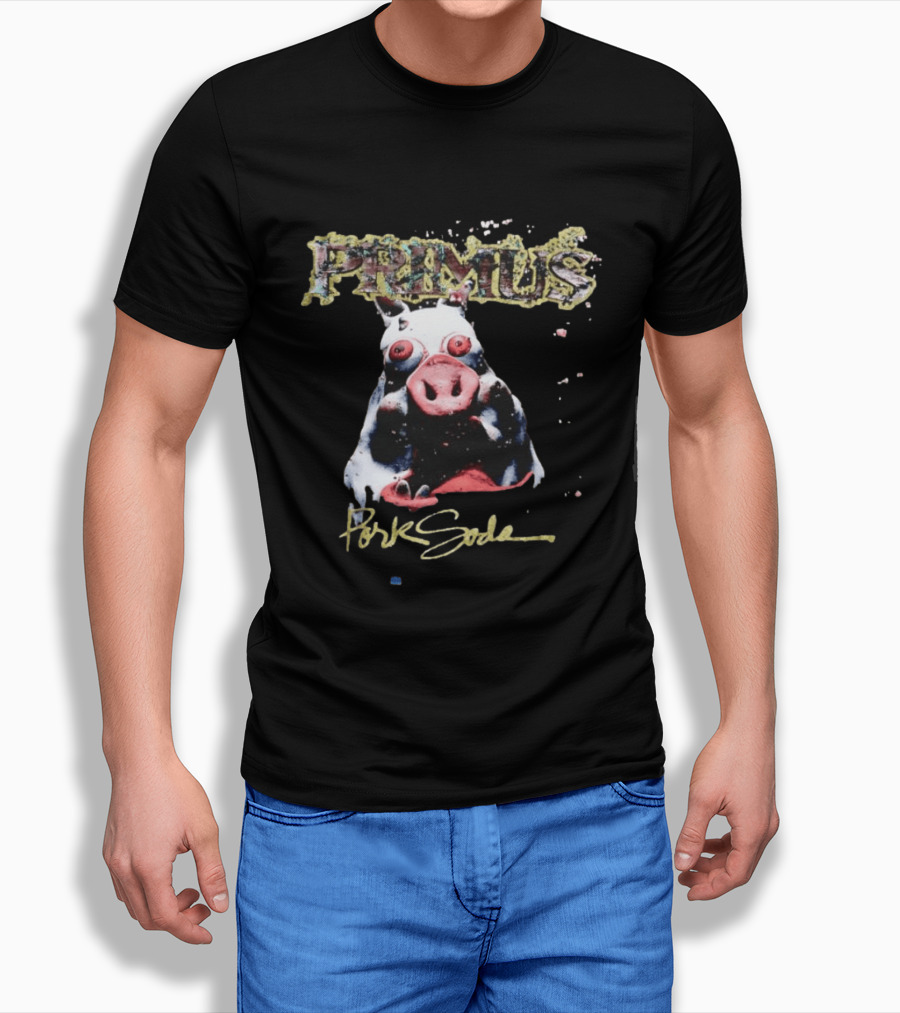 Primus Pork Soda Album Cover Pig Model T-Shirt