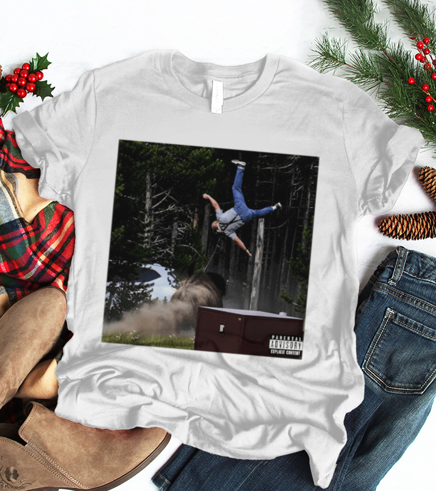Bison Do Not Pet The Fluffy Cows National Park Parental Advisory Explicit Content Warning T-Shirt