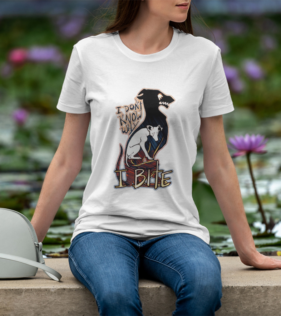 I Don't Know Why I Bite Dog Greyhound T-Shirt