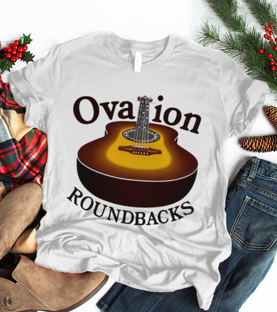 Ovation Roundbacks Acoustic Guitar Folk Music T-Shirt