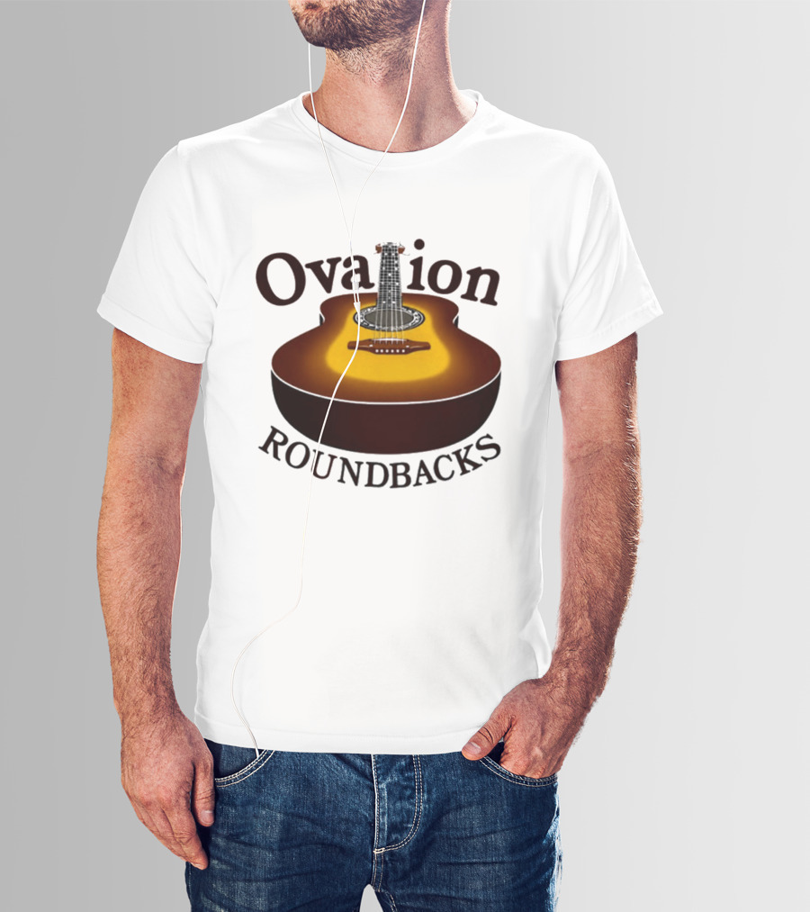 Ovation Roundbacks Acoustic Guitar Folk Music T-Shirt