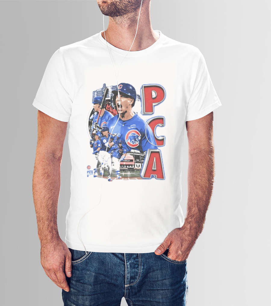 PCA Pete Crow Armstrong Chicago Cubs Baseball Collage T-Shirt