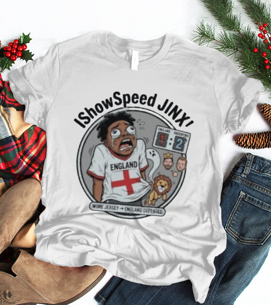 IShowSpeed Jinx England Vs Argentina Result Comic T-Shirt