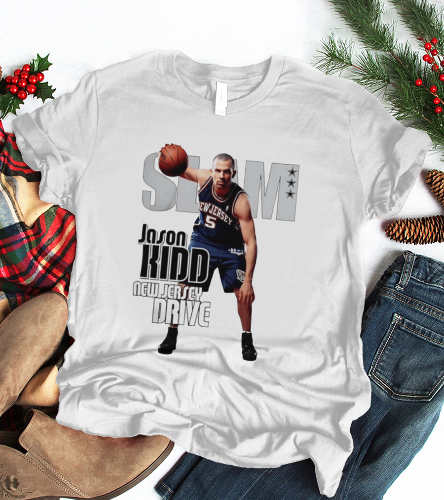 SLAM Magazine Jason Kidd New Jersey Drive Nets Basketball T-Shirt