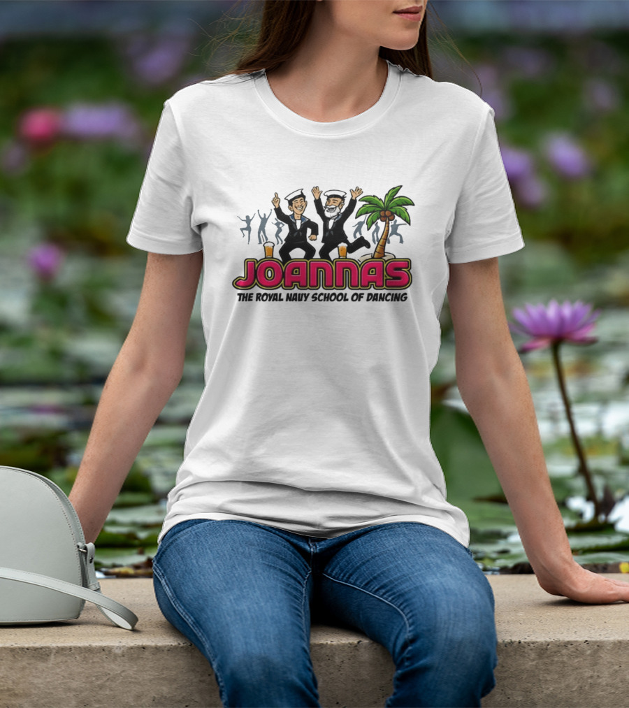 Joannas The Royal Navy School Of Dancing Tropical Palm Party Vibe T-Shirt