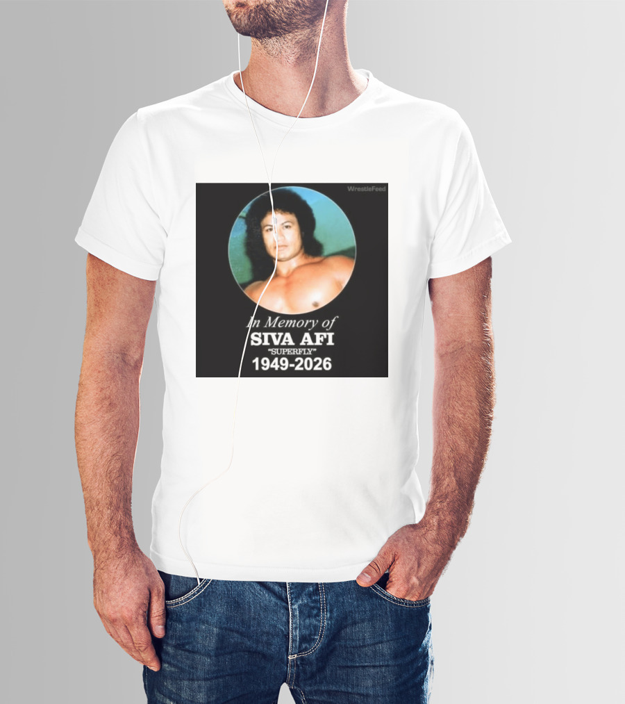 In Memory Of Siva Afi Superfly 1949 2026 WrestleFeed T-Shirt