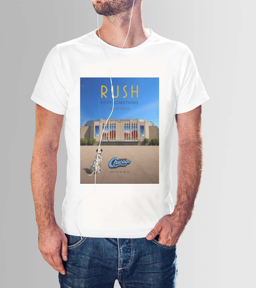 Rush Fifty Something Tour 2026 Chicago United Center July 16 18 20 22 Event T-Shirt