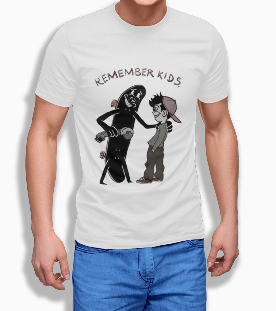 Remember Kids Skateboard Flock Two Pounds Copper Gold T-Shirt
