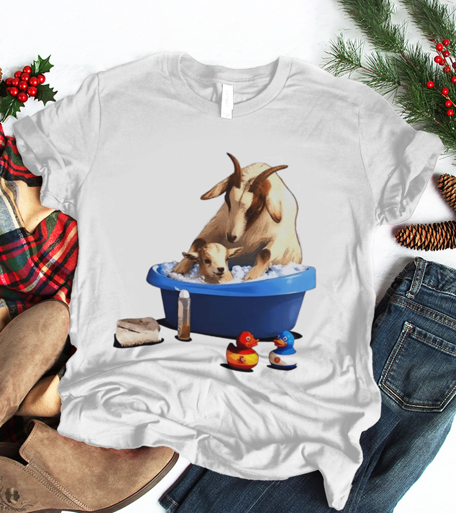 Spain Argentina Rubber Duckies Goat Bath Fun Time T-Shirt